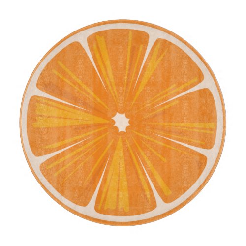 Orange Slice Round Cutting Board