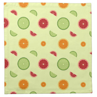 Orange Slice Seamless Pattern Cloth Napkin