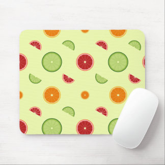 Orange Slice Seamless Pattern Mouse Pad