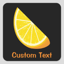 Orange Slice Square Sticker