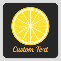 Orange Slice Square Sticker