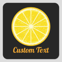Orange Slice Square Sticker