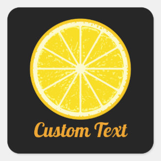 Orange Slice Square Sticker