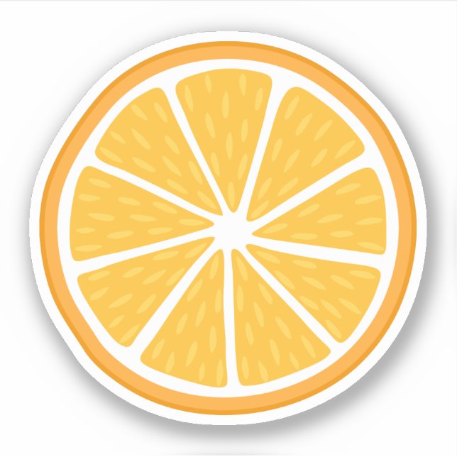 Orange slice sticker (Front)