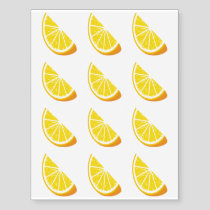 Orange Slice Temporary Tattoos