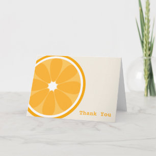 Orange Slice Thank You Card