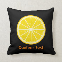 Orange Slice Throw Pillow