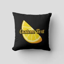 Orange Slice Throw Pillow