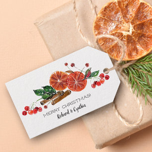 Orange Slices and Cinnamon Christmas Gift Tags
