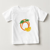 Cute dancing orange citrus fruit baby T-Shirt