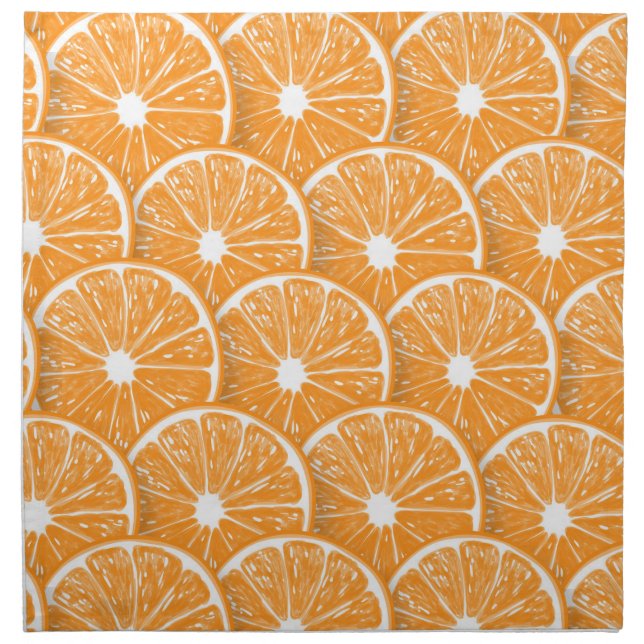 Orange slices cloth napkin (Front)