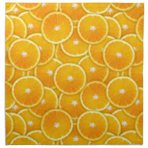 Orange slices cloth napkin