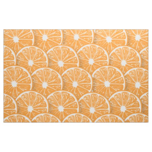 Orange slices fabric