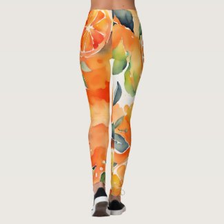 Orange Slices Fresh Watercolor Citrus Design