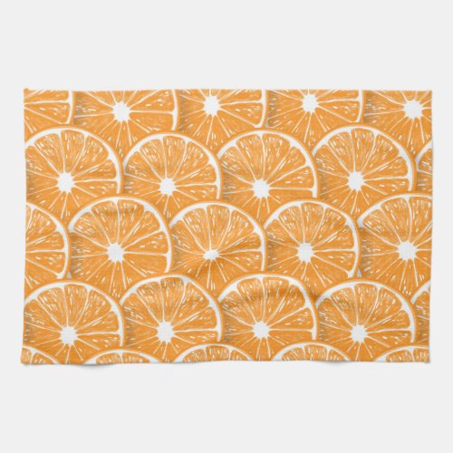 Orange slices kitchen towel
