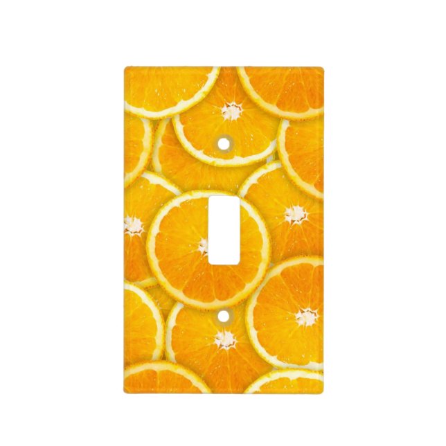 Orange slices light switch cover (Front)