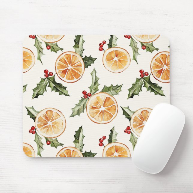 Orange Slices Mouse Pad (With Mouse)