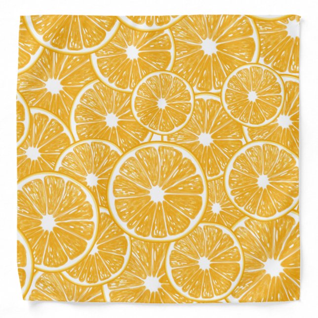 Orange slices pattern design bandana (Front)