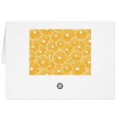 Orange slices pattern design cards (Back Horizontal)