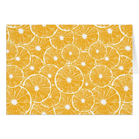 Orange slices pattern design cards (Front Horizontal)