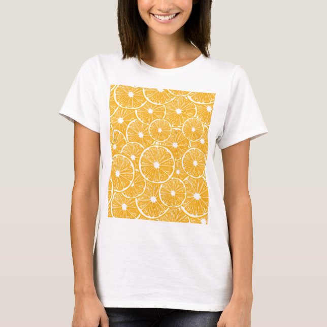 Orange slices pattern design T-Shirt (Front)