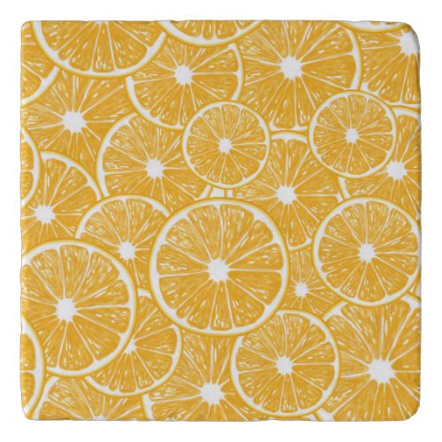 Orange slices pattern design trivet