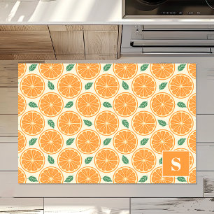 Orange Slices Personalized Kitchen Rug