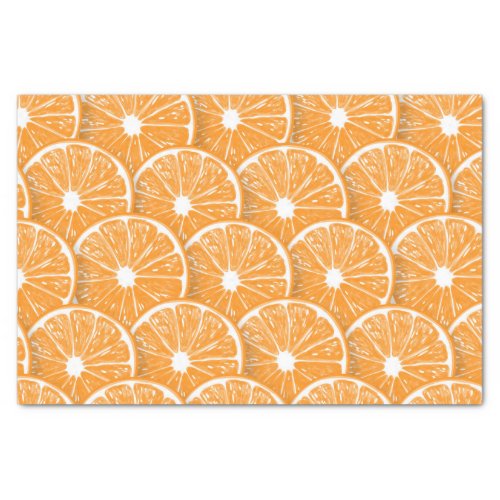Orange slices tissue paper