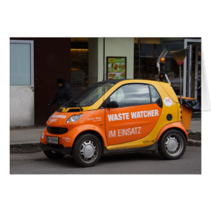 Orange Smart Car Cards