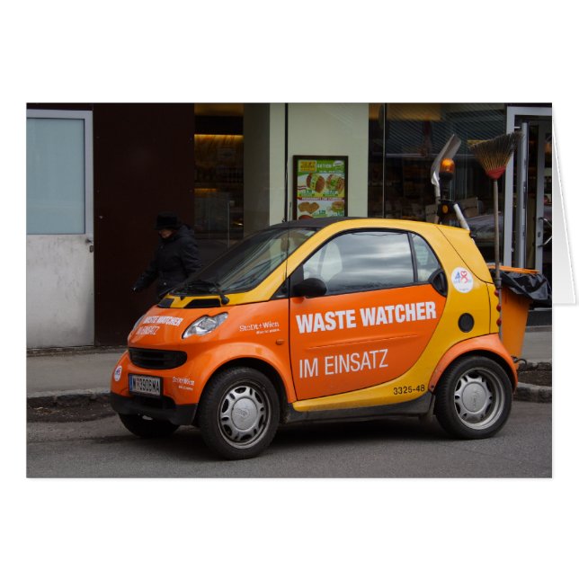 Orange Smart Car Cards (Front Horizontal)