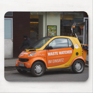 Orange Smart Car Mouse Pad