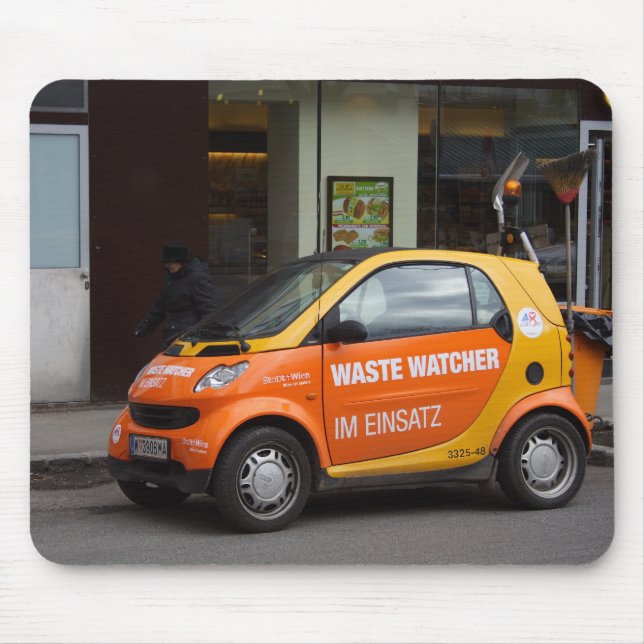 Orange Smart Car Mouse Pad (Front)