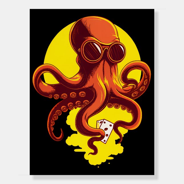 Orange Smart Octopus Foam Board (Front)