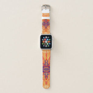 ORANGE SMOKE - Fractal Art - Apple Watch Band