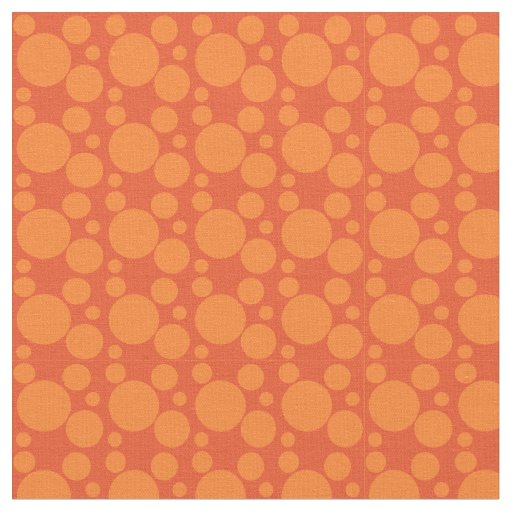 Orange Soap Bubbles  Fabric