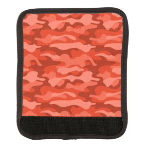 Orange Soda Monocolor Camo Luggage Handle Wrap