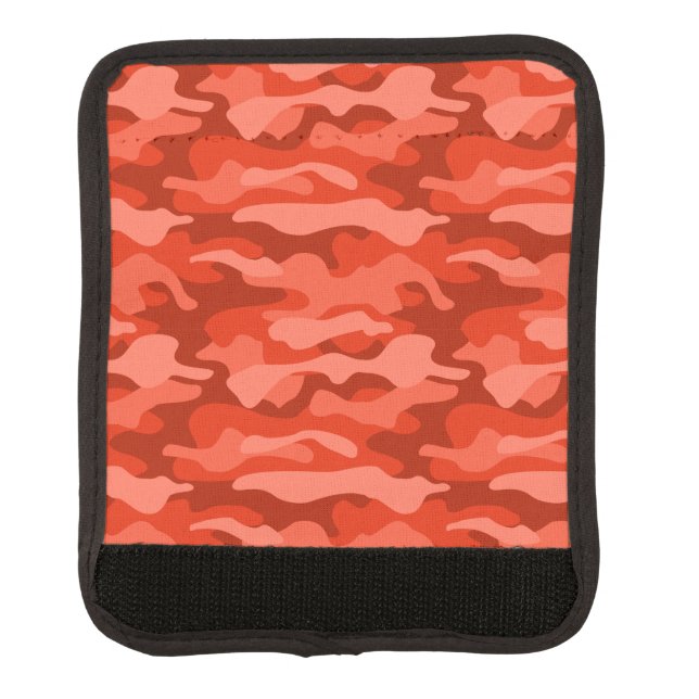 Orange Soda Monocolor Camo Luggage Handle Wrap (Front)