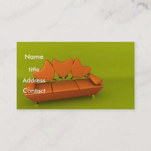 Orange Sofa Business Cards