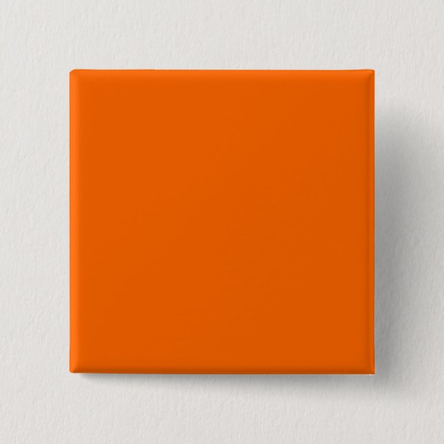 Orange Solid Color Background Template Button (Front)