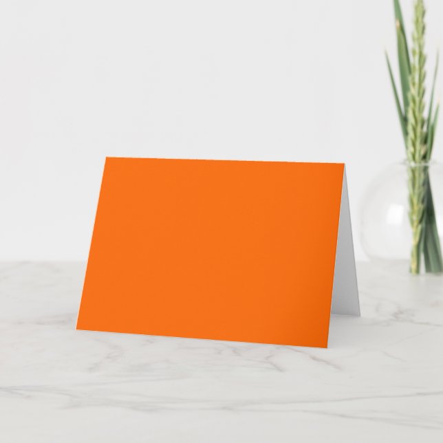 Orange Solid Color Card (Front)