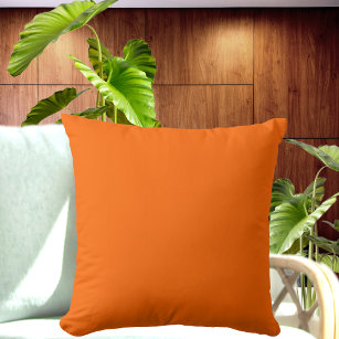  Orange solid color pillow