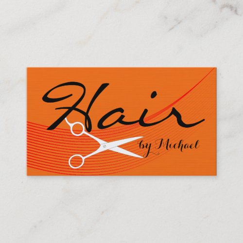 Orange Solid Hair Stylist Appointment 4