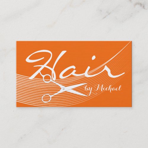 Orange Solid Hair Stylist Appointment 6