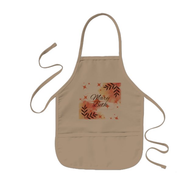 Orange Sonic Child's Apron (Front)
