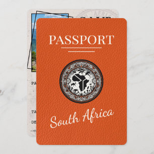 Orange South Africa Passport Save The Date