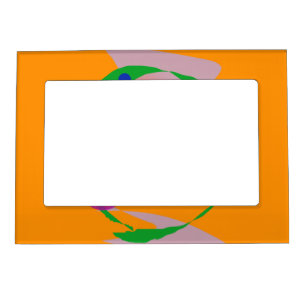 Orange Space Magnetic Picture Frame