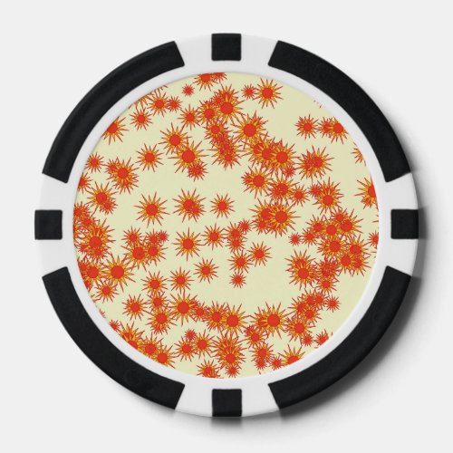 Orange Sparkle Poker Chips