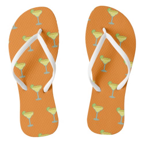 Orange Spicy Margarita Flip Flop Sandals