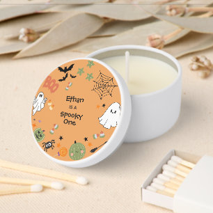 Orange Spooky One Cute Halloween 1st Birthday Mini Candle Favors