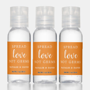 Orange Spread Love Not Germs Hand Sanitizer